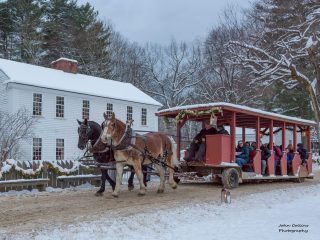 Christmas by Candlelight: The Horse-Drawn Ride Goes by the Richardson House