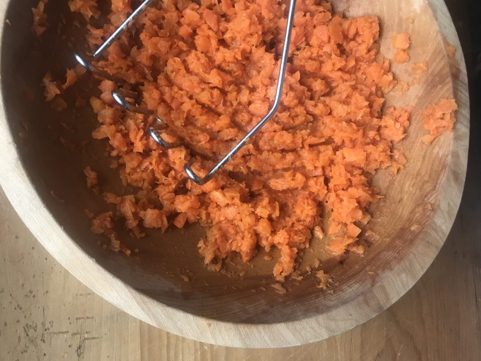 mashed carrots