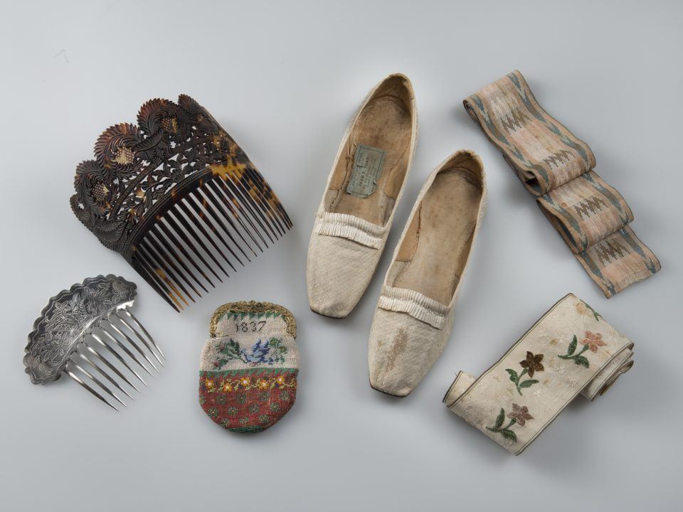 Various accessories from the OSV Collection, like shoes, combs, etc.